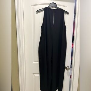 Black wide leg dresser long pant romper jumpsuit 12 asos design